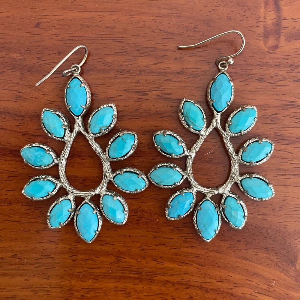 Kendra Scott turquoise drop earrings